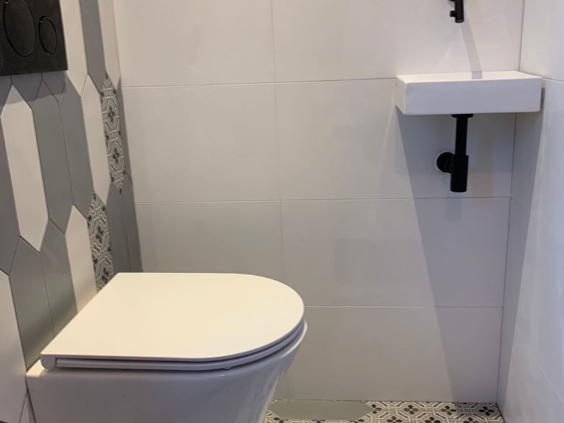 verbouwen Toilet badkamer